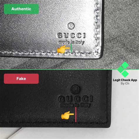 how to spot a fake gucci wallet